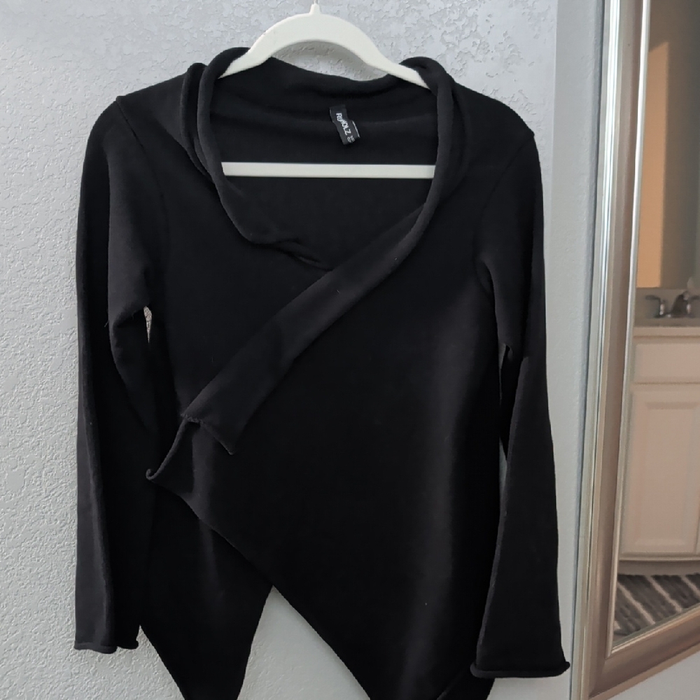 Rundholz Black Asymmetrical Women's Top